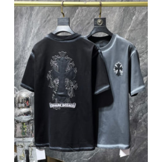 Chrome Hearts Triple Cross Washed Black Tee